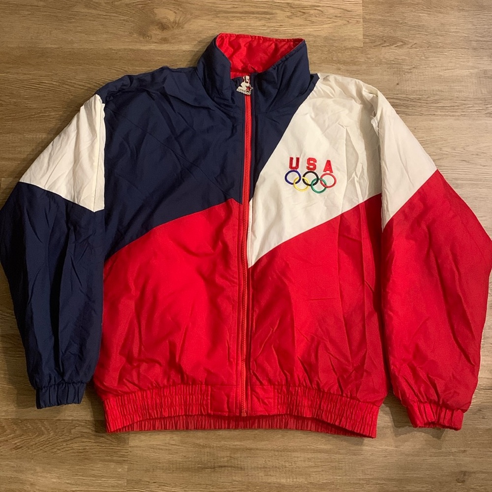 Vintage Starter Olympics Men’s Large puffer jacket 1996